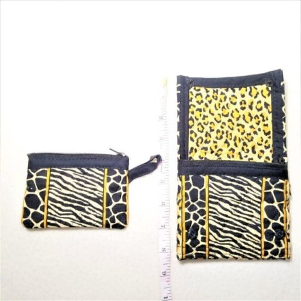 4/$25 Animal Print 2 Piece Cloth Wallet